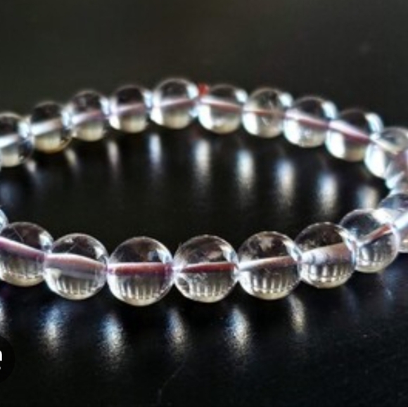 Clear Quartz Chakra - Crown Chakra Amplifies Energy ✨️ Bracelet 8mm - Picture 4 of 4